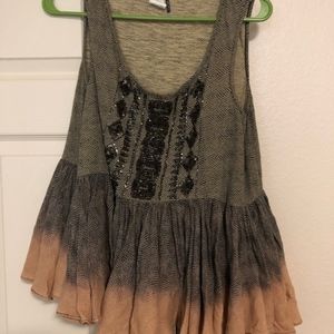 Anthropologie Akemi Kin Sequin Ombre Tank